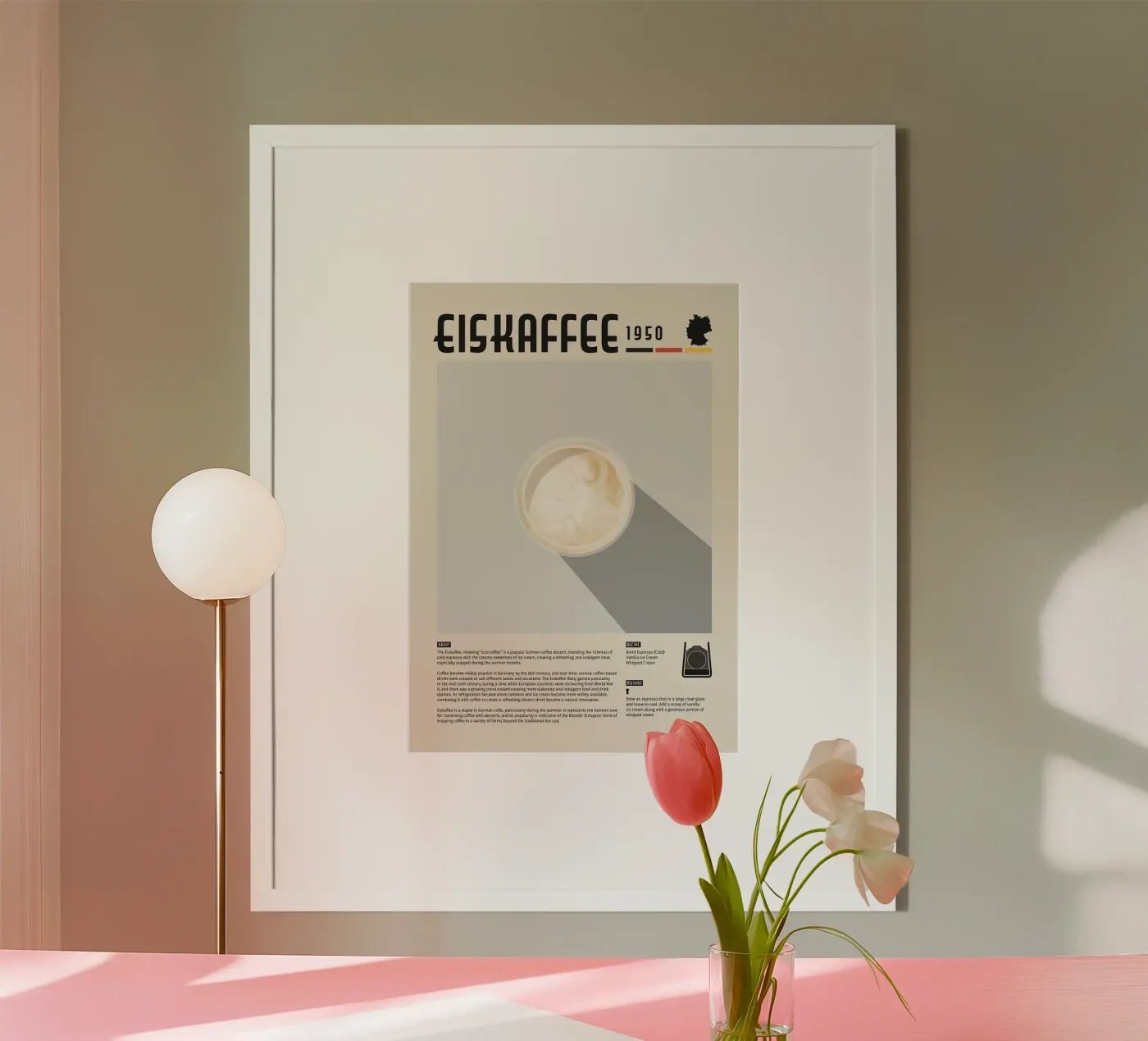 iced coffee poster by John C Labut
