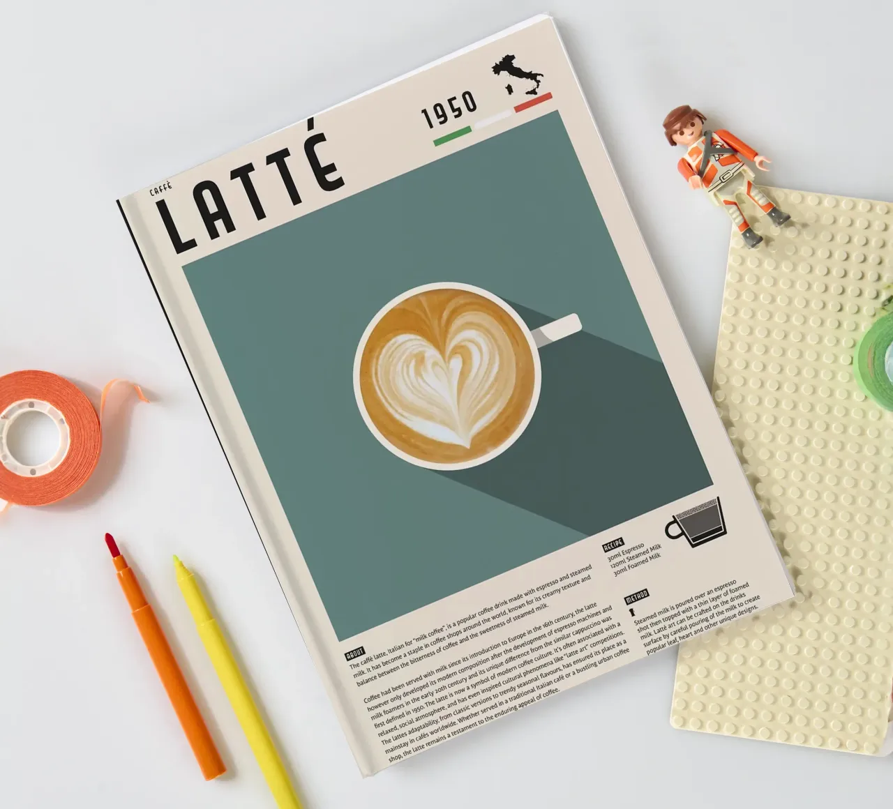 coffee latte notebook by John C Labut