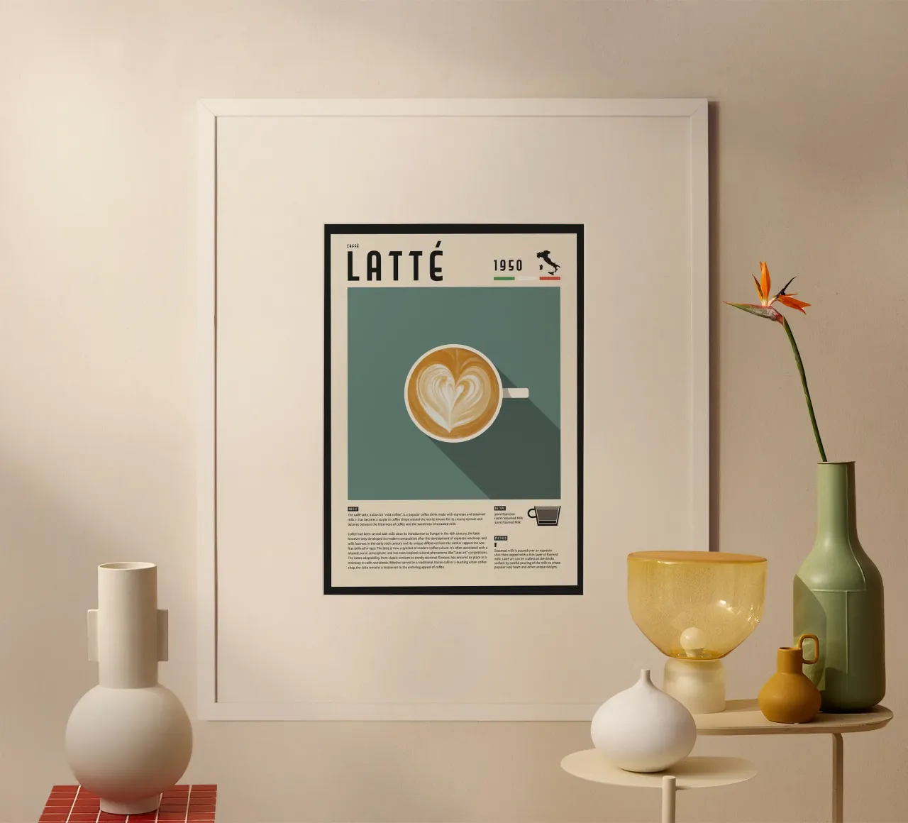 caffè macchiato poster da John C Labut