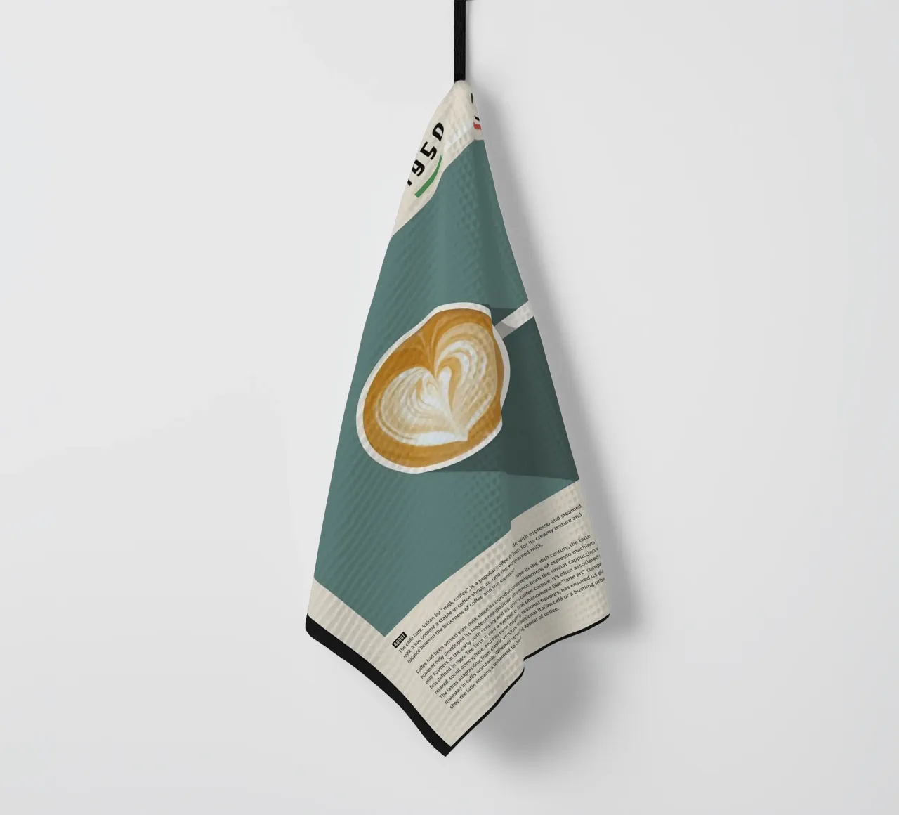 tazza di caffè macchiato canovaccio da cucina da John C Labut