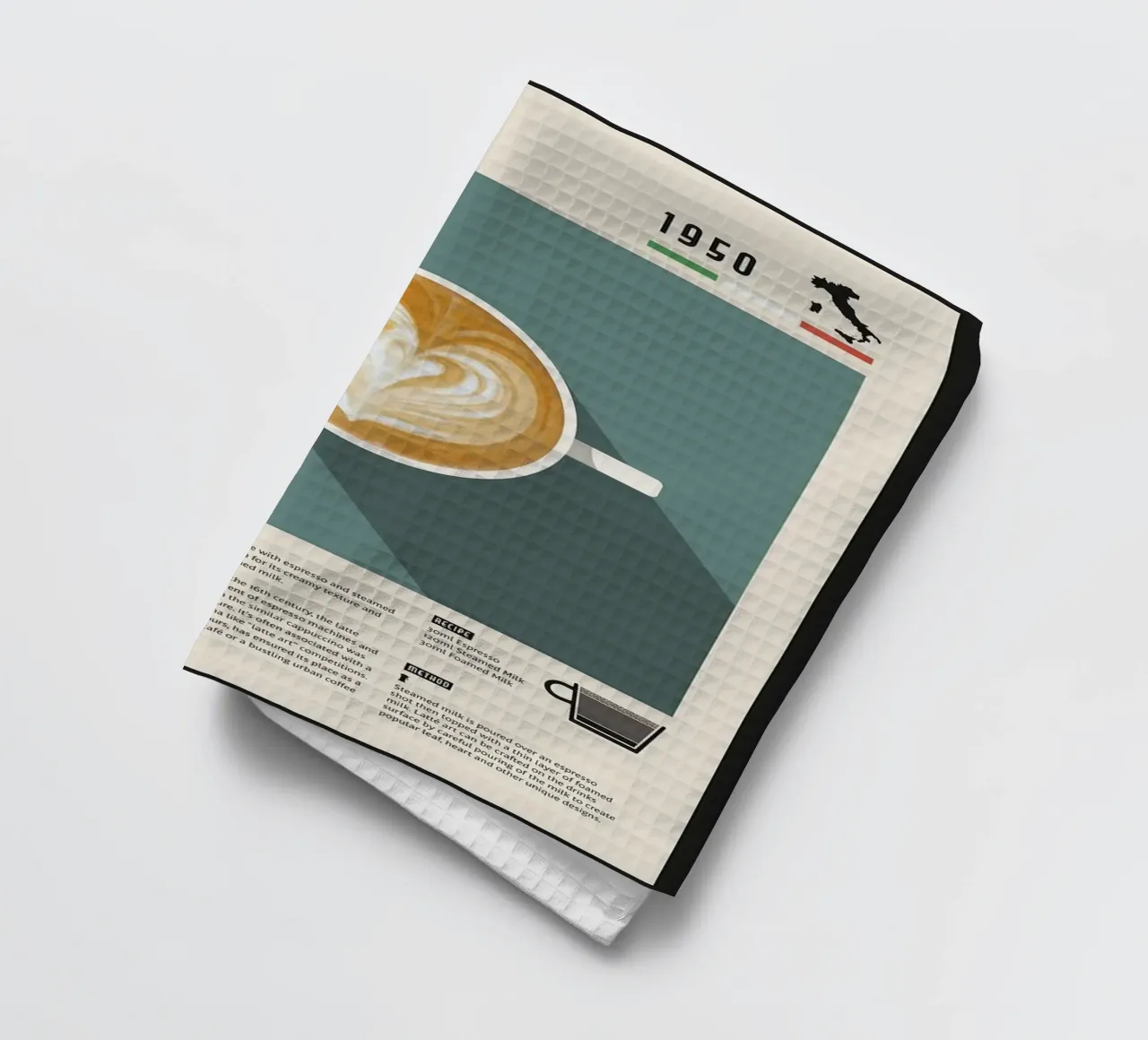 tazza di caffè macchiato canovaccio da cucina da John C Labut