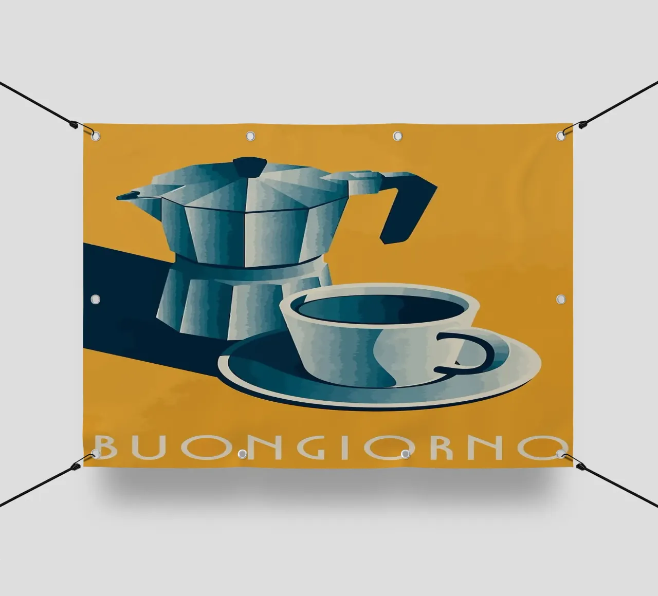 macchina per espresso telo in pvc da John C Labut