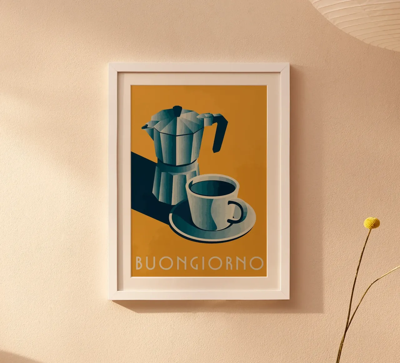 cafetera espresso poster de John C Labut