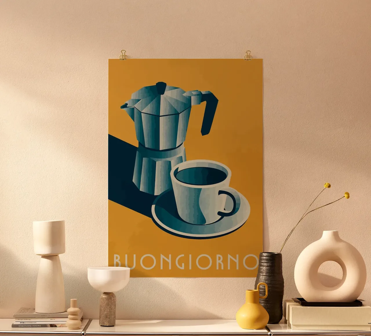 espresso maker poster by John C Labut