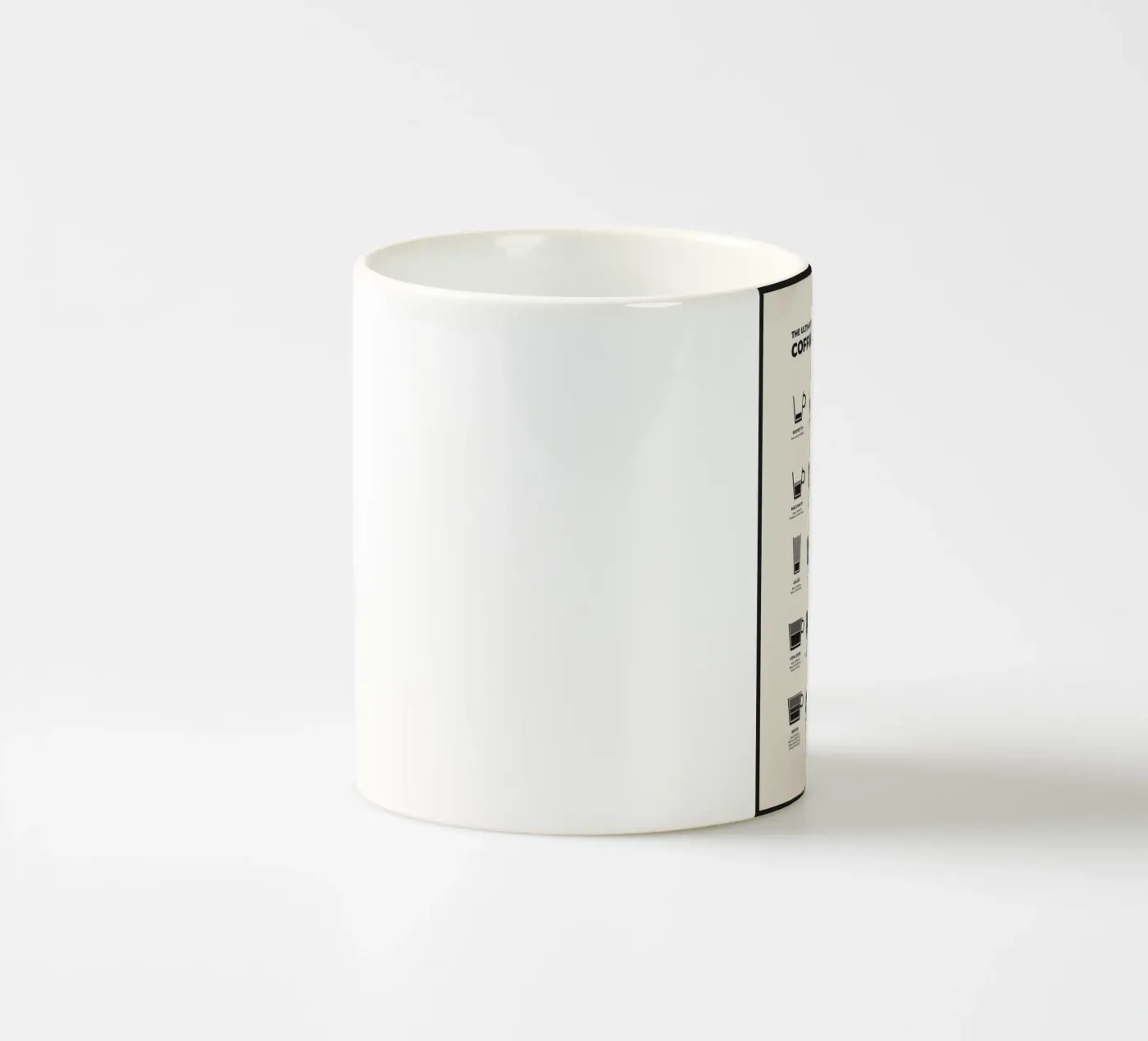 coffee guide ceramic mug by John C Labut