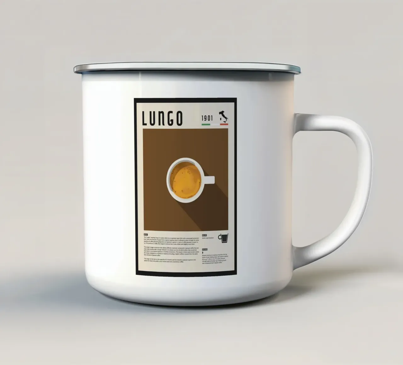 caffè espresso tazza in smalto da John C Labut