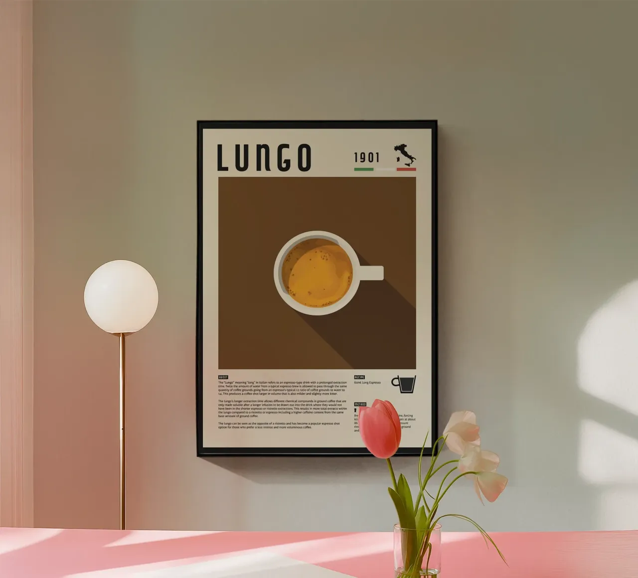 coffee espresso acrylic glass by John C Labut