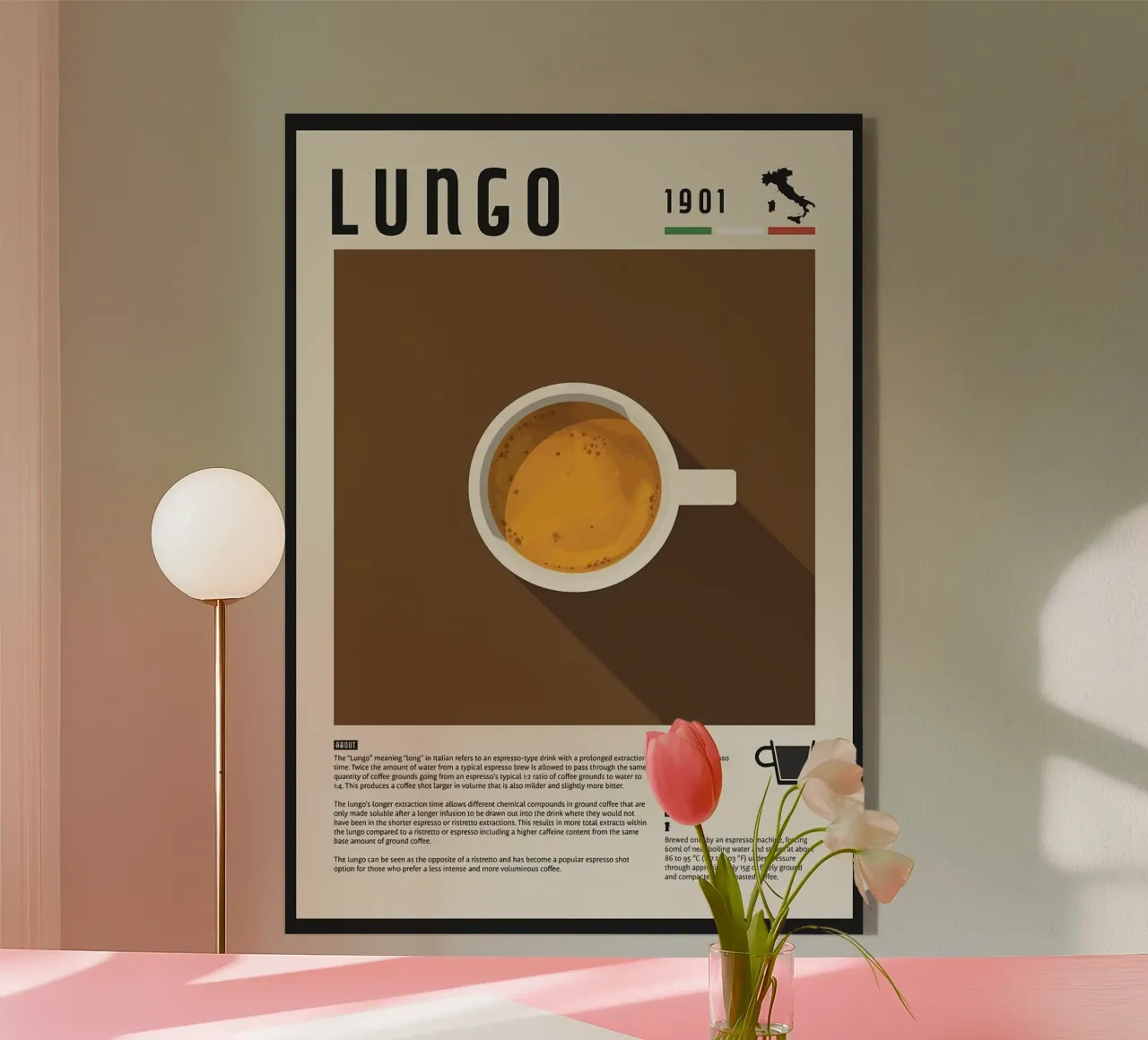 coffee espresso acrylic glass by John C Labut