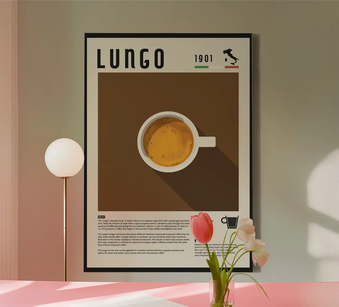 caffè espresso tela da John C Labut