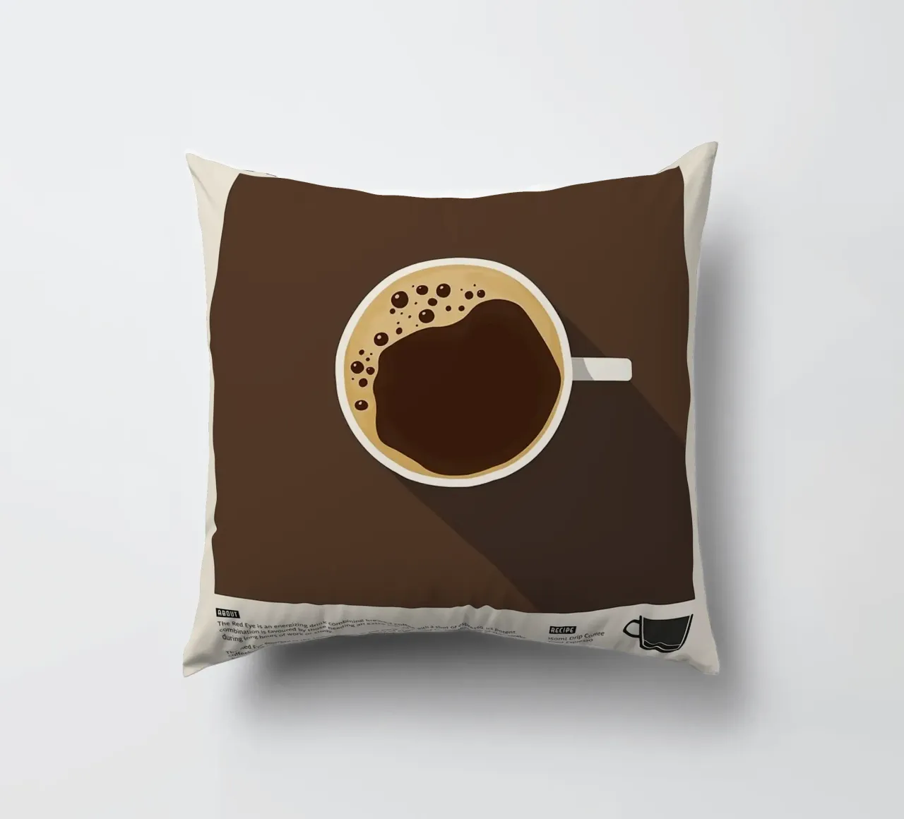 caffè dell'occhio rosso cuscino da John C Labut