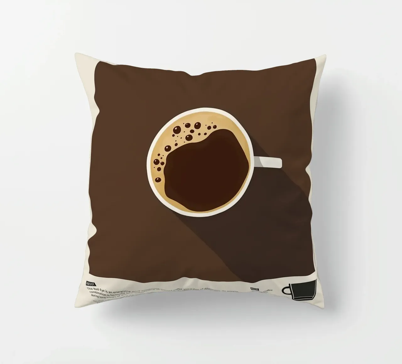 caffè dell'occhio rosso cuscino da John C Labut