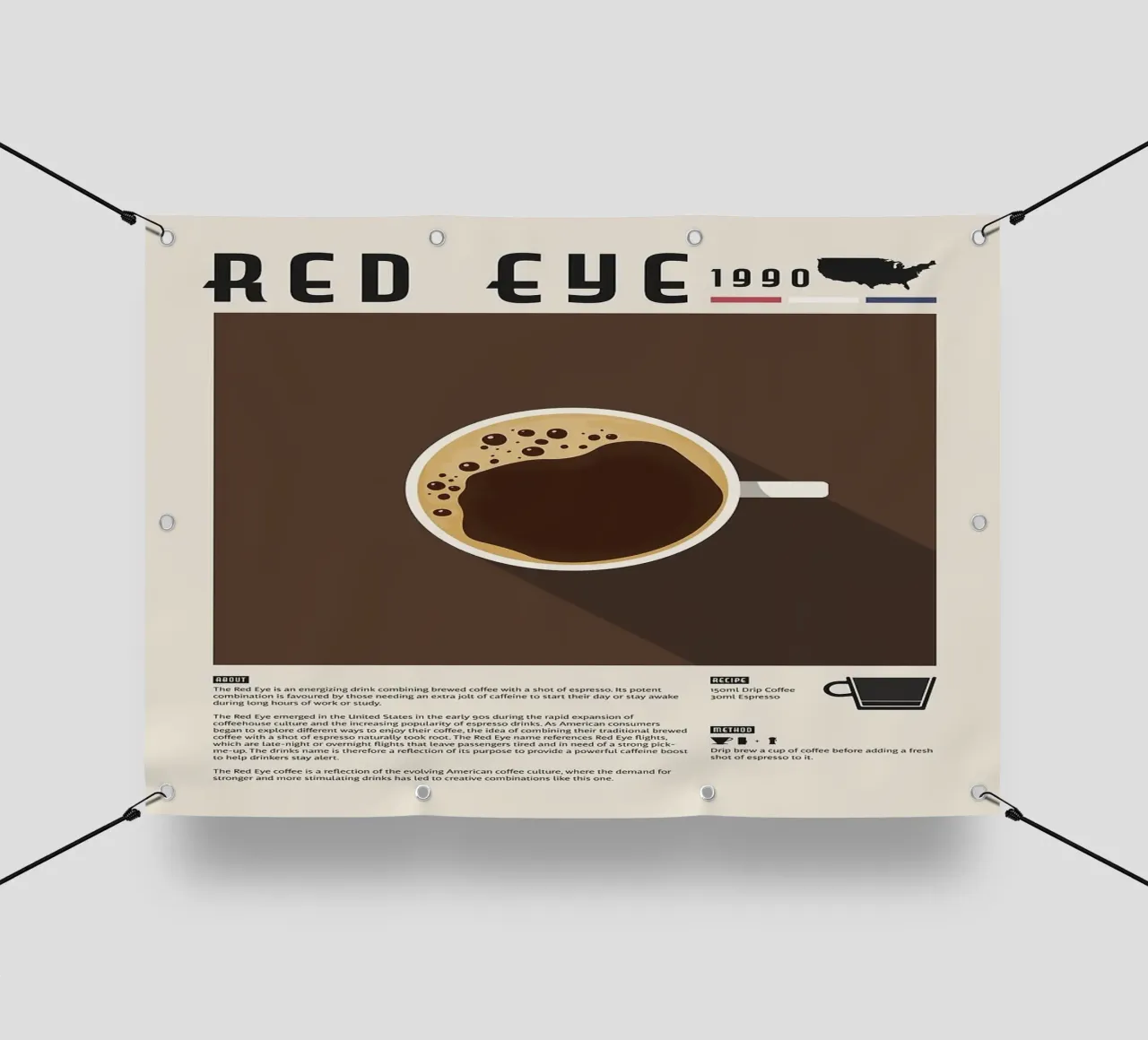 caffè dell'occhio rosso telo in pvc da John C Labut
