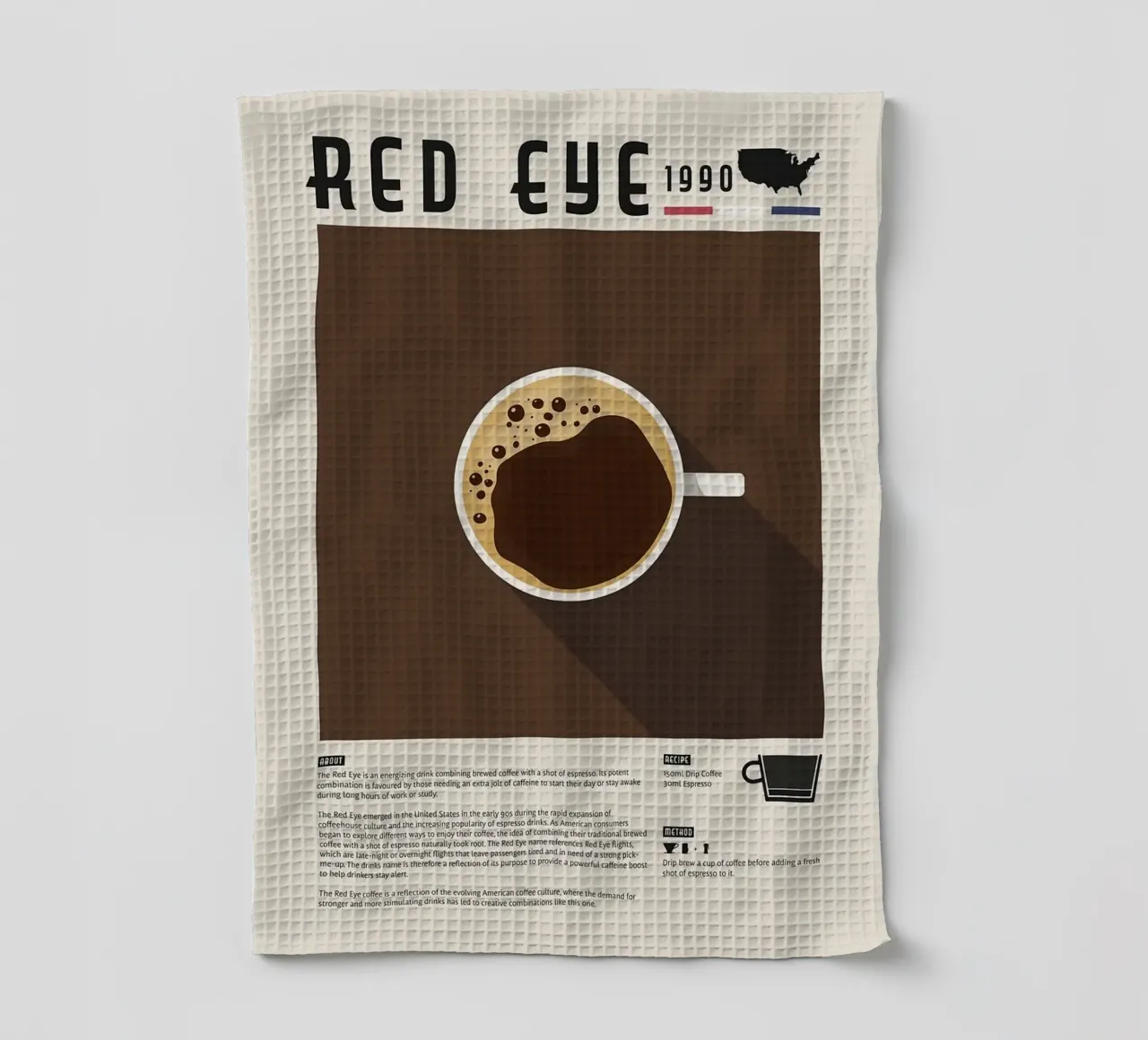 caffè dell'occhio rosso canovaccio da cucina da John C Labut