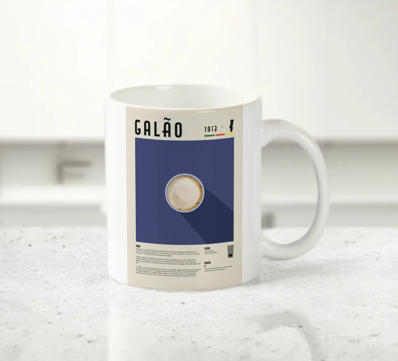 caffè galao tazza in ceramica da John C Labut