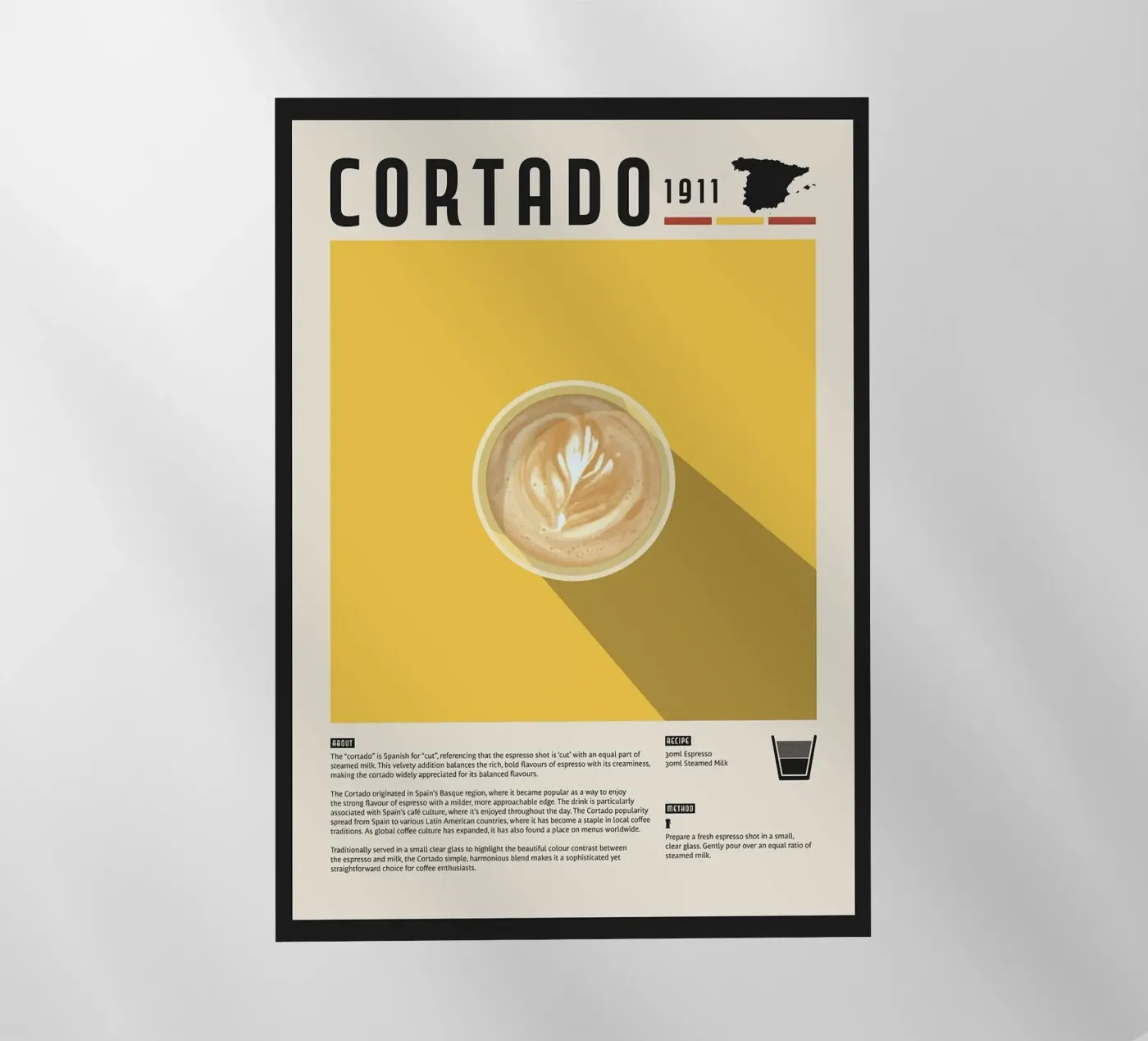 caffè cortado pellicola backlit da John C Labut