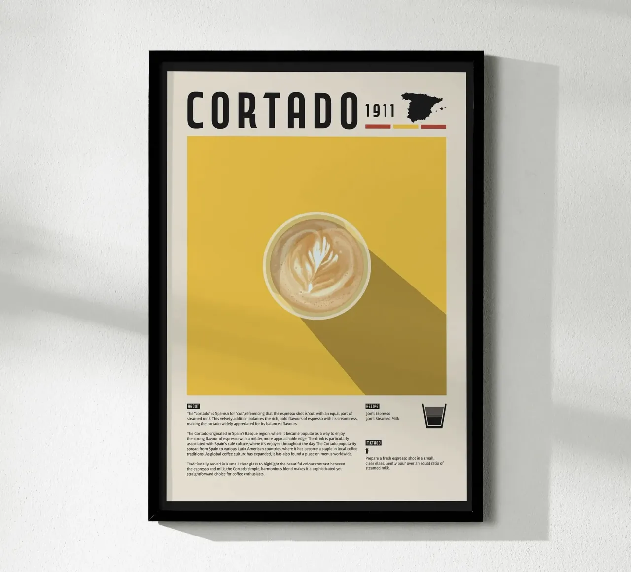 caffè cortado poster da John C Labut