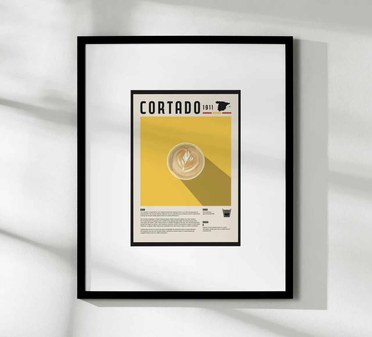 caffè cortado poster da John C Labut