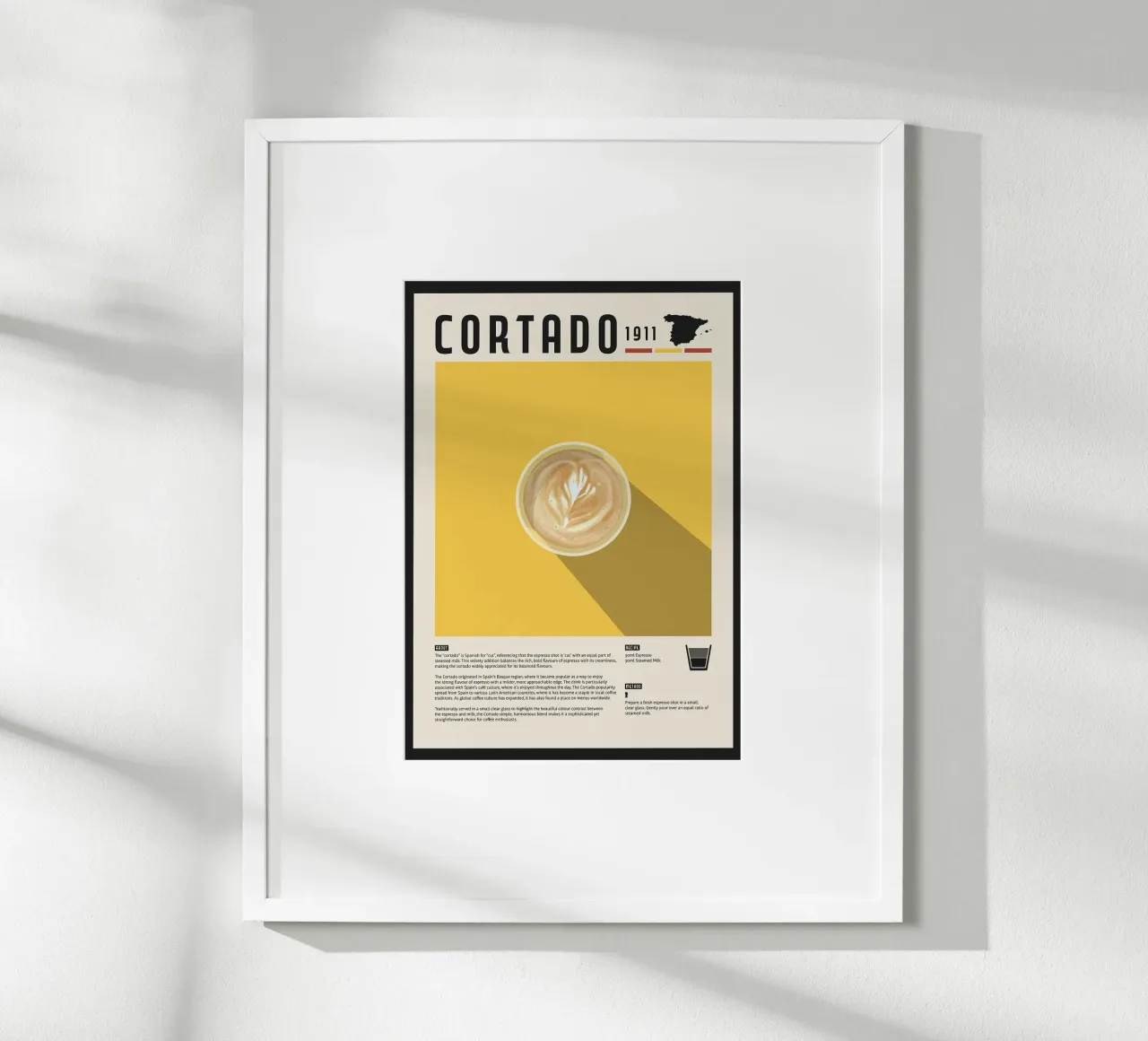 caffè cortado poster da John C Labut