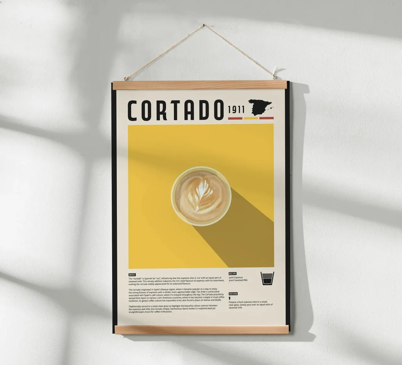 caffè cortado poster da John C Labut