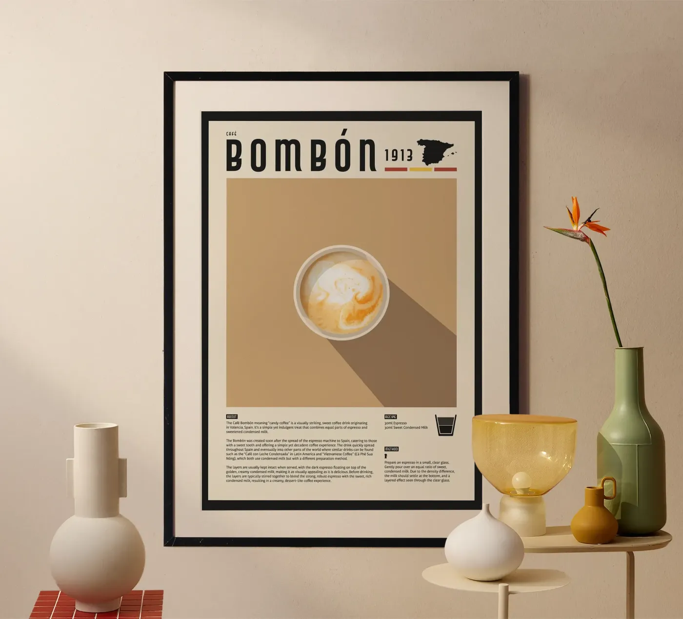 caffè bombon poster da John C Labut