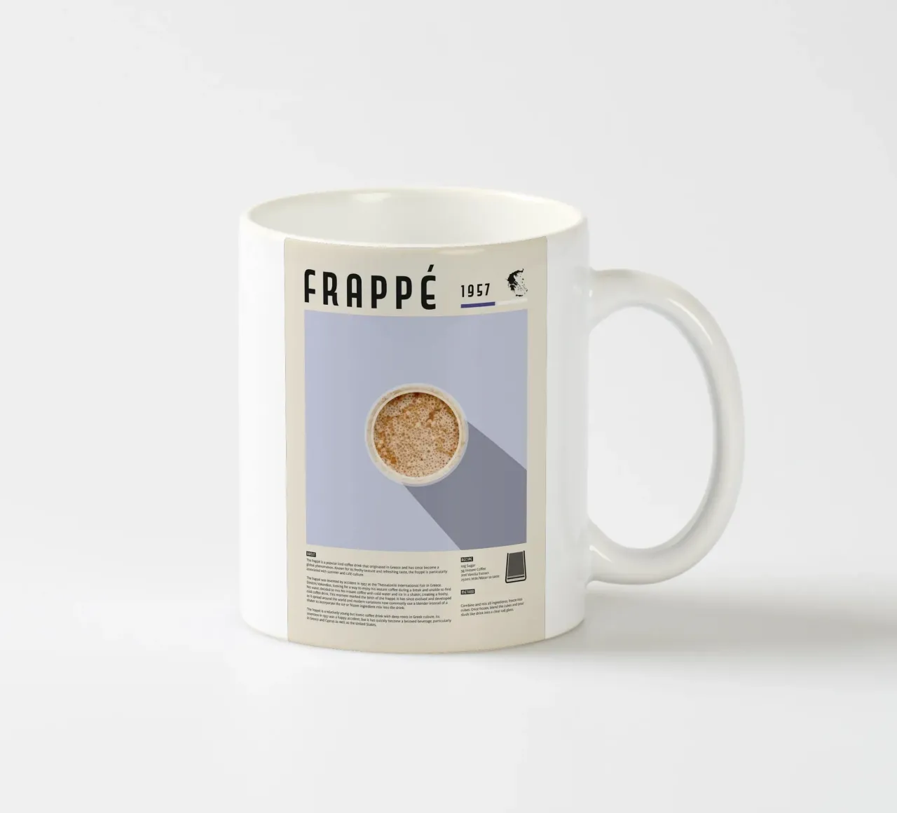 caffè freddo frappé tazza in ceramica da John C Labut