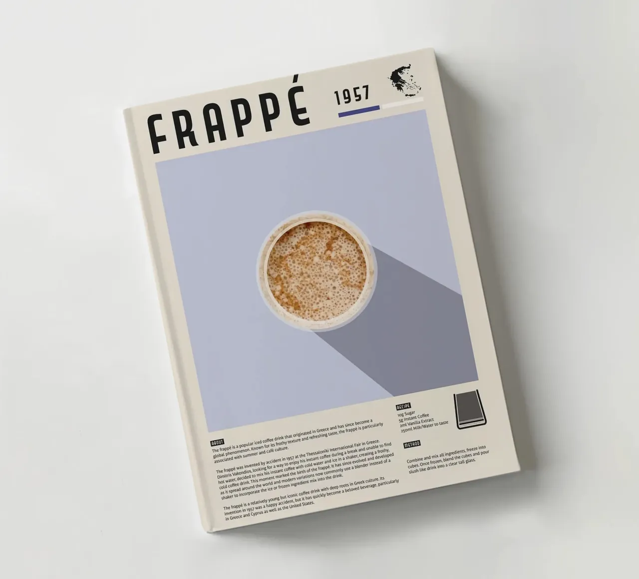 frappé iced coffee notebook by John C Labut