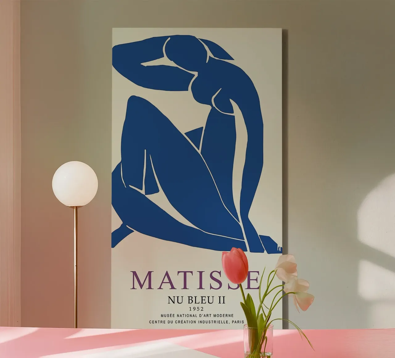 matisse-silhouette di donna in posa seduta rilassata tela con Cornice a cassetta da sazkia art