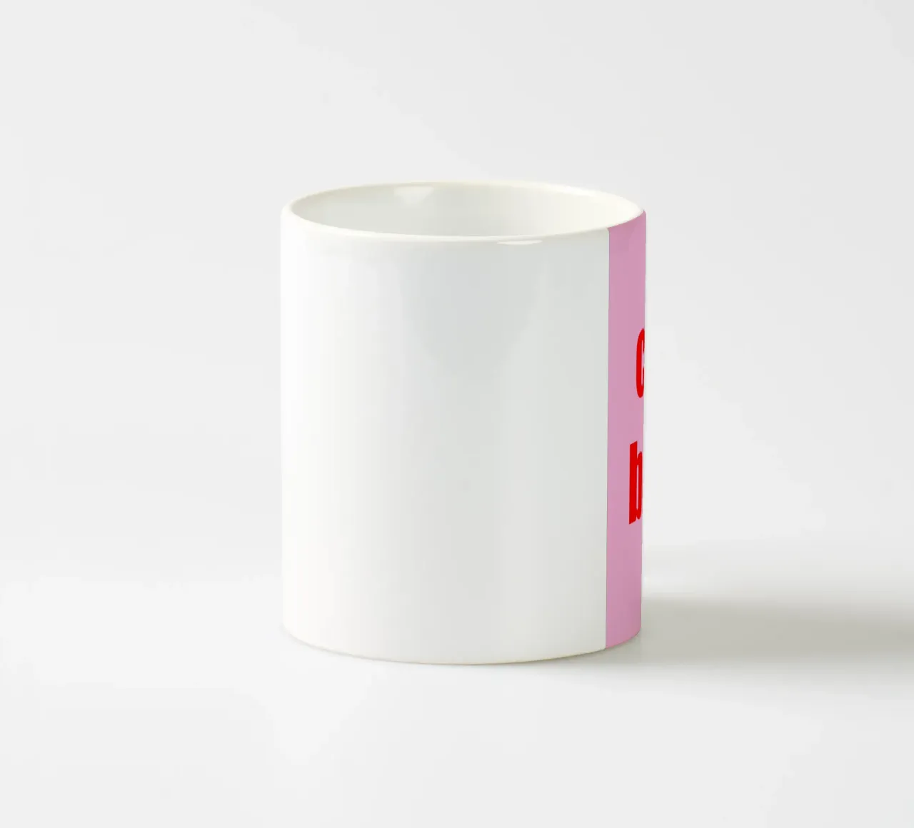 CIAO BELLA - Pink and Red Art Decor tazza in ceramica da GraceDigitalArtCo