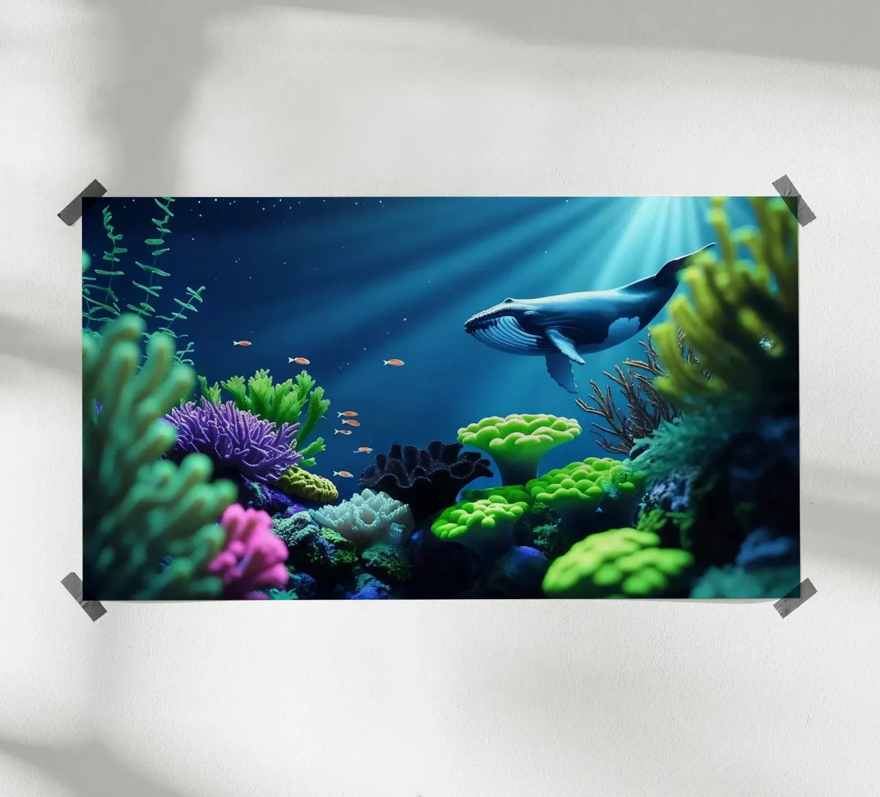 ✨🐳 Humpback Whale ✦ Silent Passage (1) 🌙 poster by LUMAQUA STUDIO