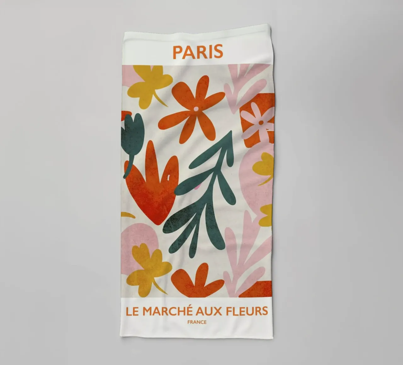 Le Marché aux Fleurs II towel by Pure
