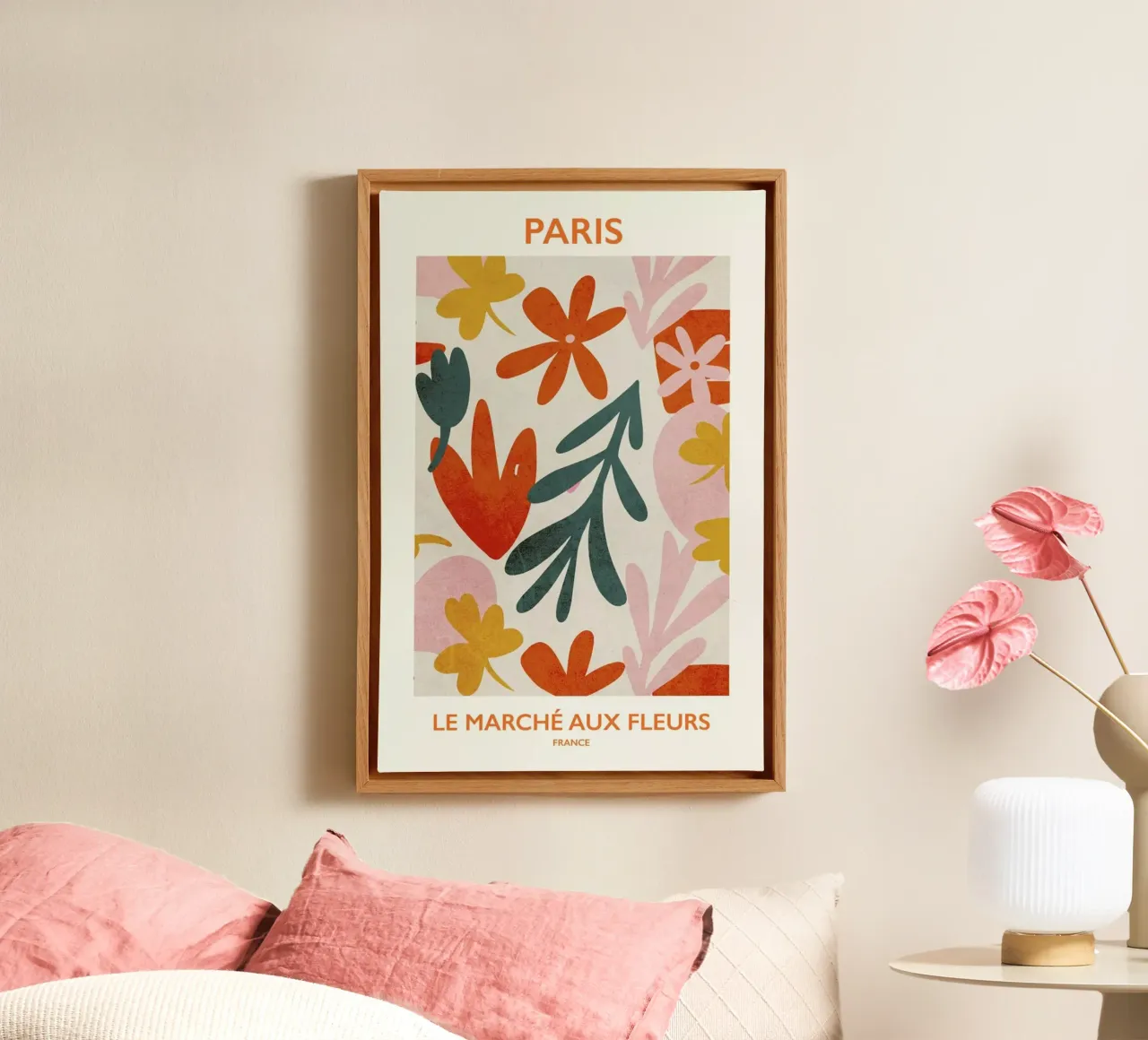 Le Marché aux Fleurs II canvas by Pure