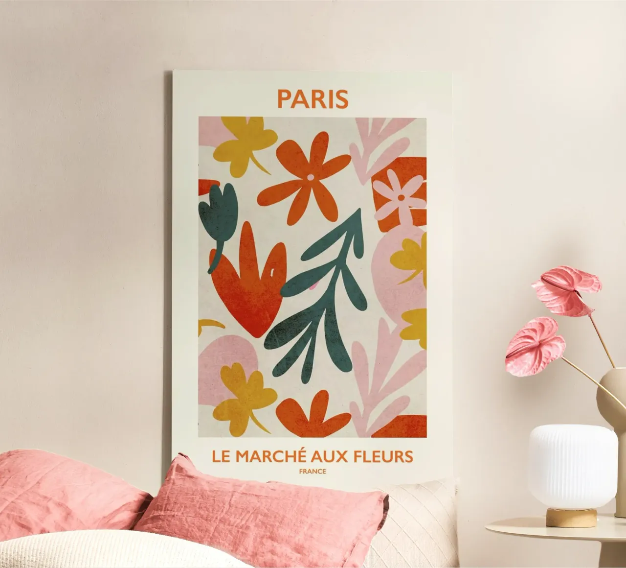 Le Marché aux Fleurs II canvas by Pure