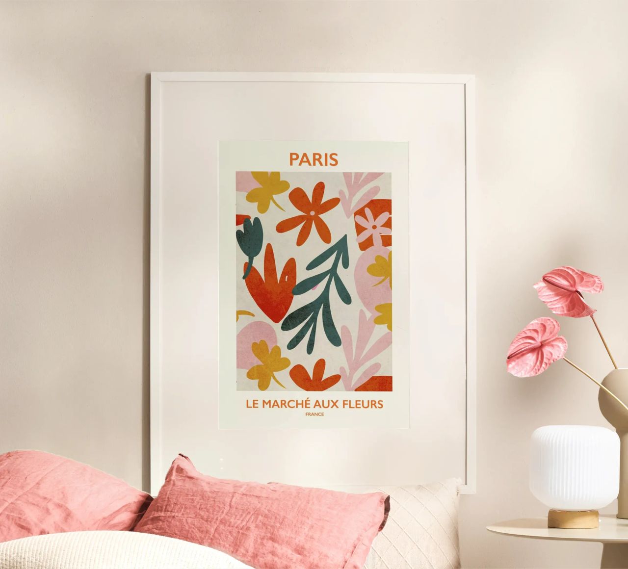 Le Marché aux Fleurs II poster de Pure