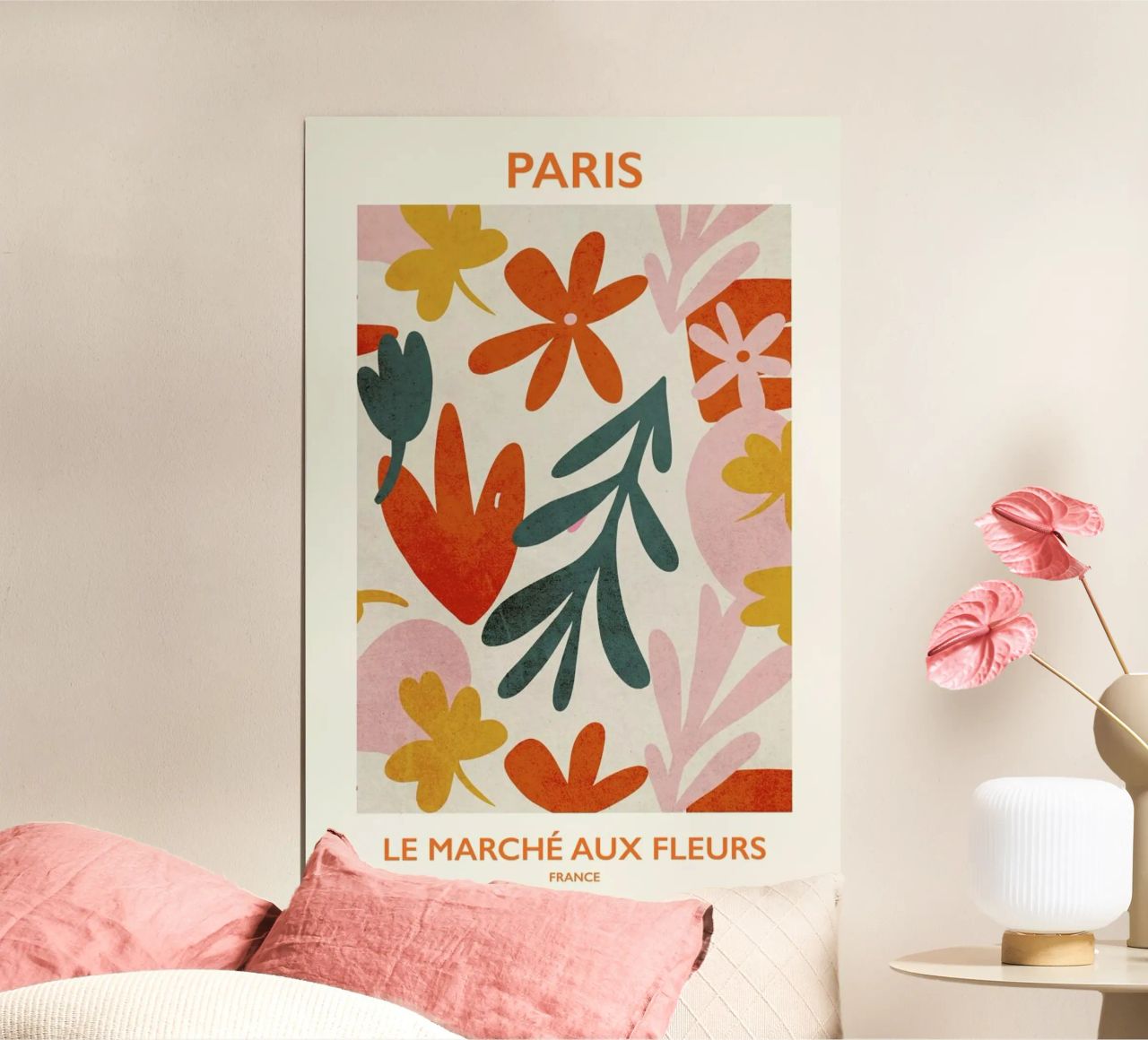Le Marché aux Fleurs II poster de Pure