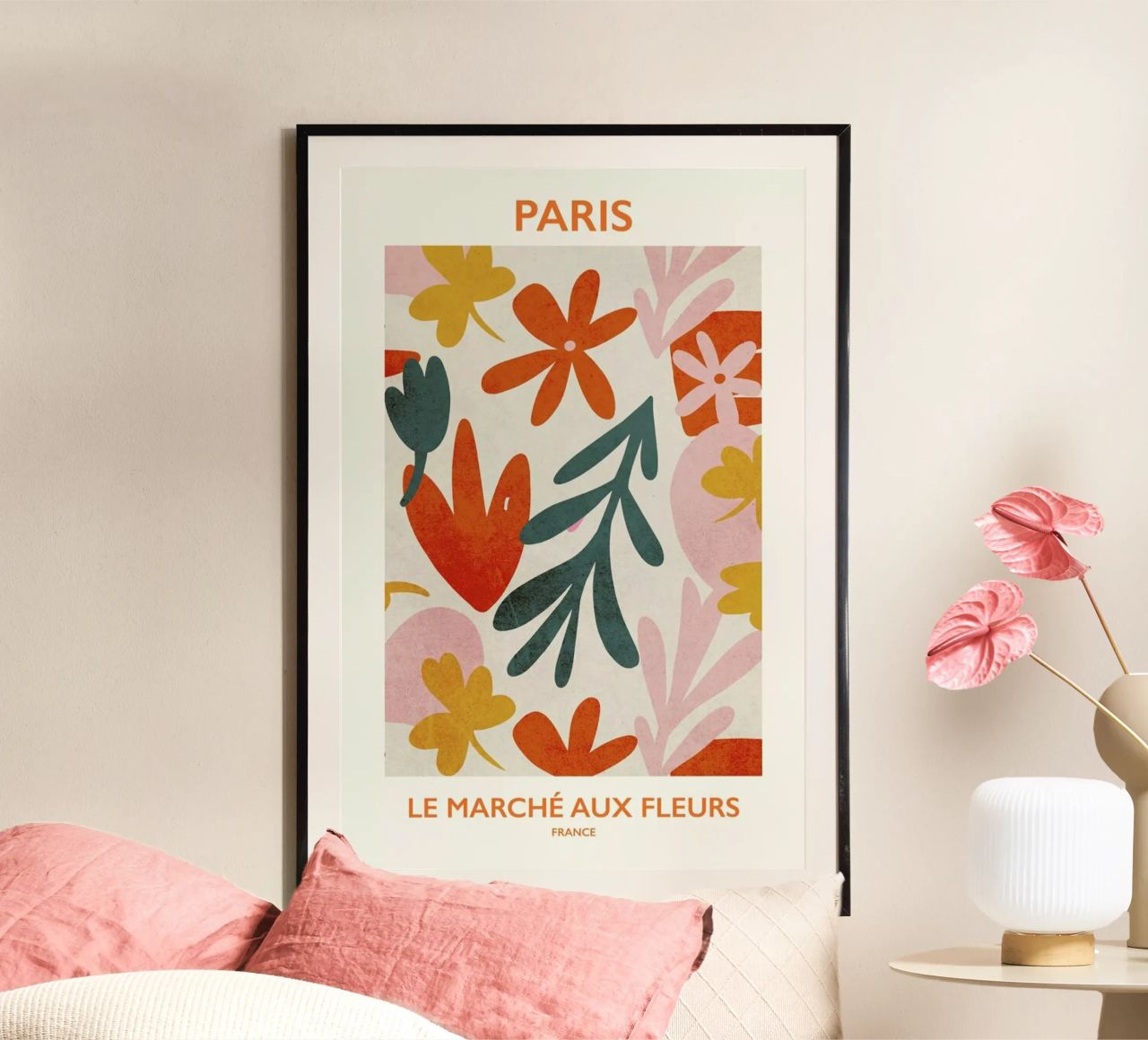 Le Marché aux Fleurs II poster de Pure
