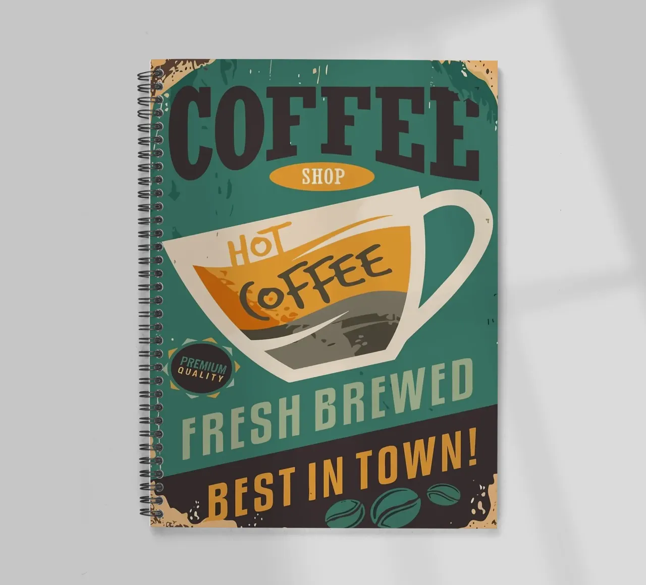 coffee cup spiral notebook by John C Labut