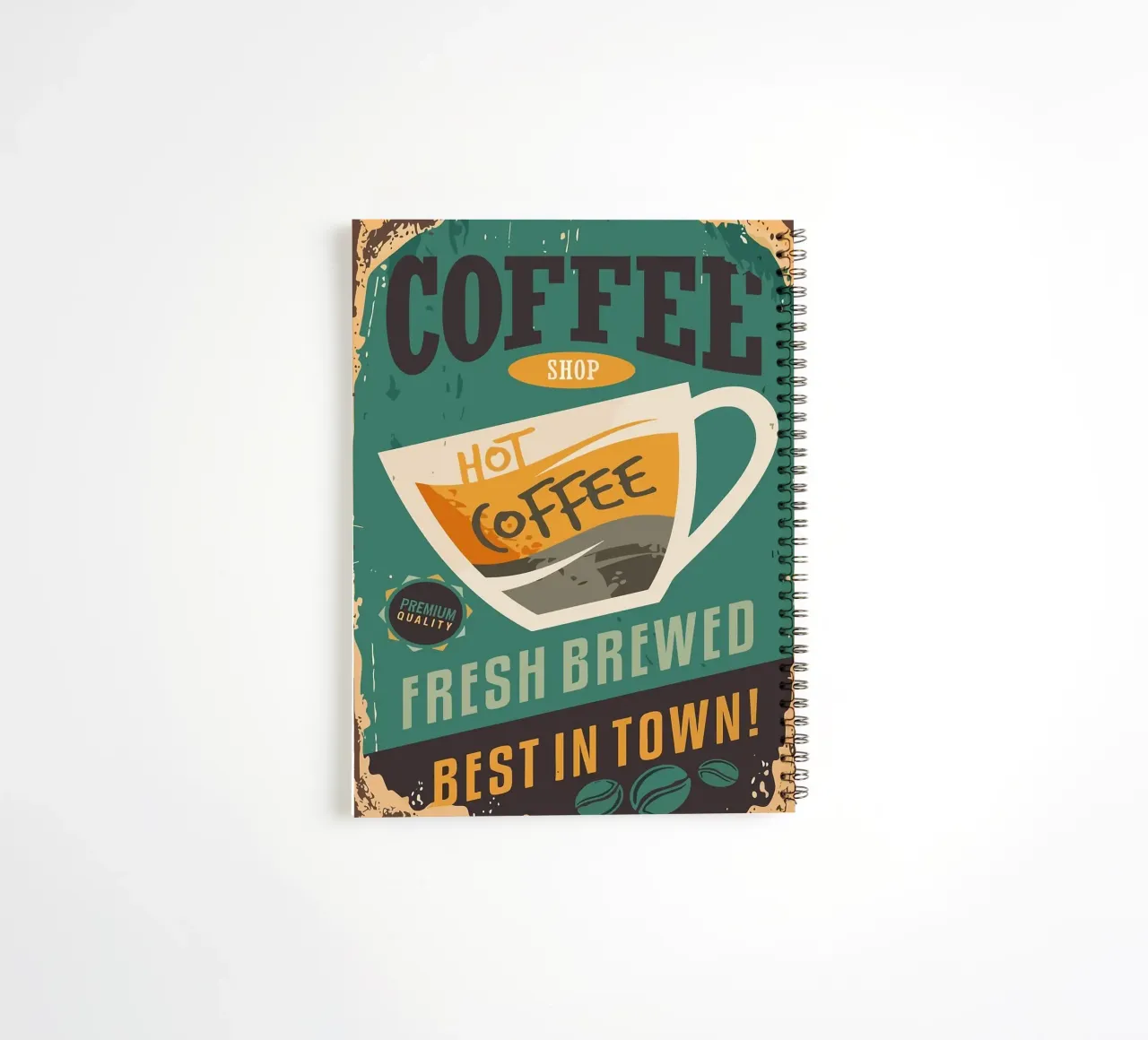 coffee cup spiral notebook by John C Labut