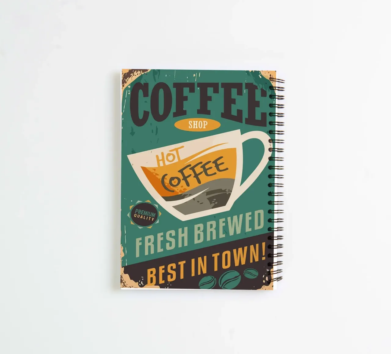 coffee cup spiral notebook by John C Labut