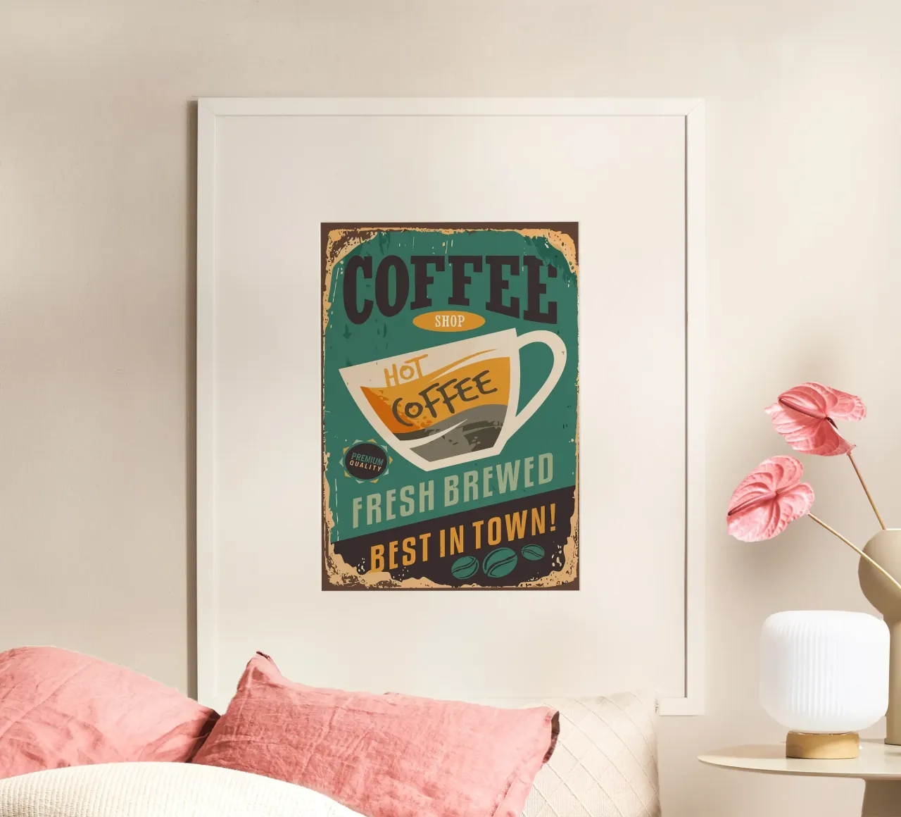 coffee cup poster by John C Labut