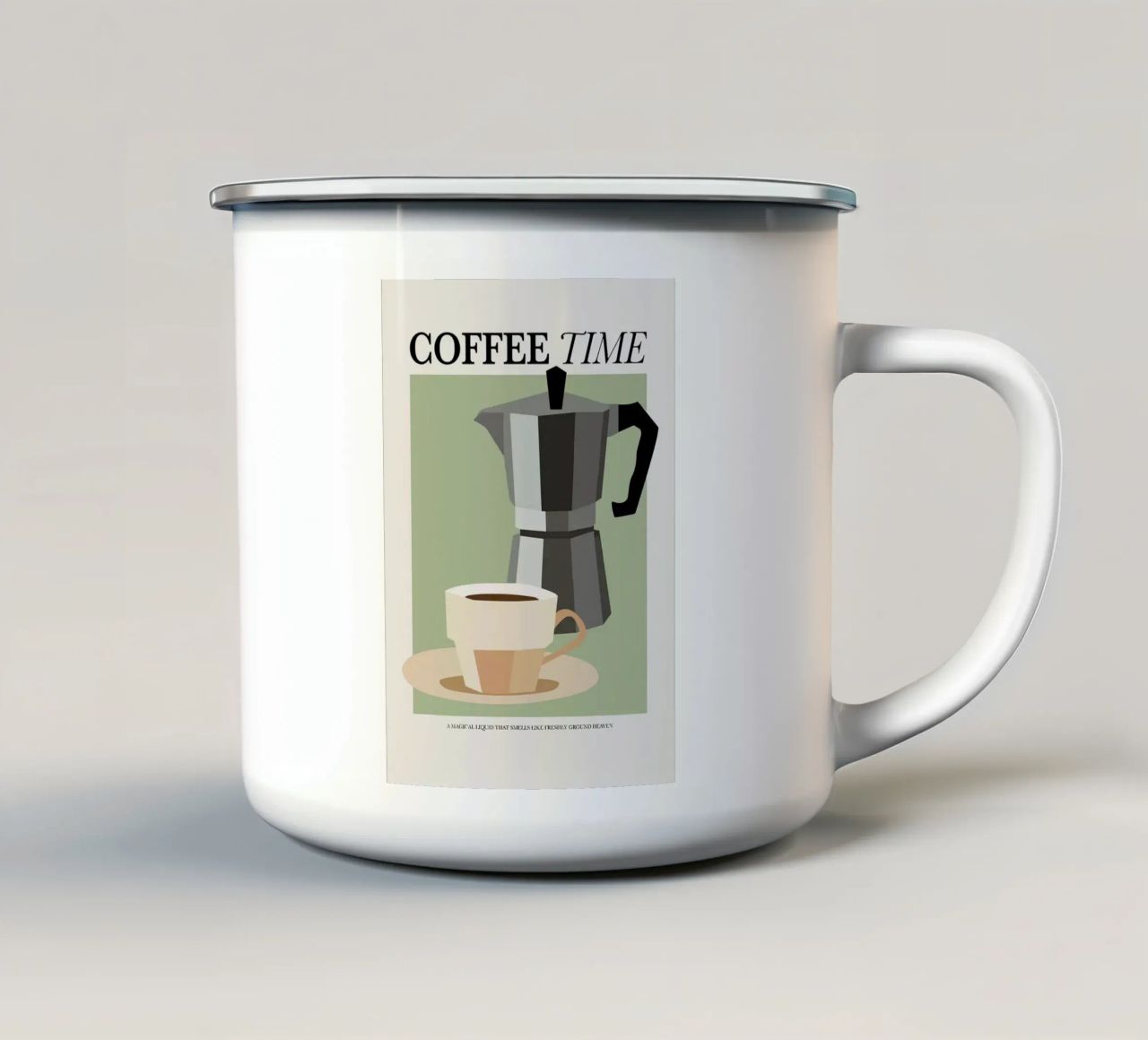 tazza da caffè tazza in smalto da John C Labut