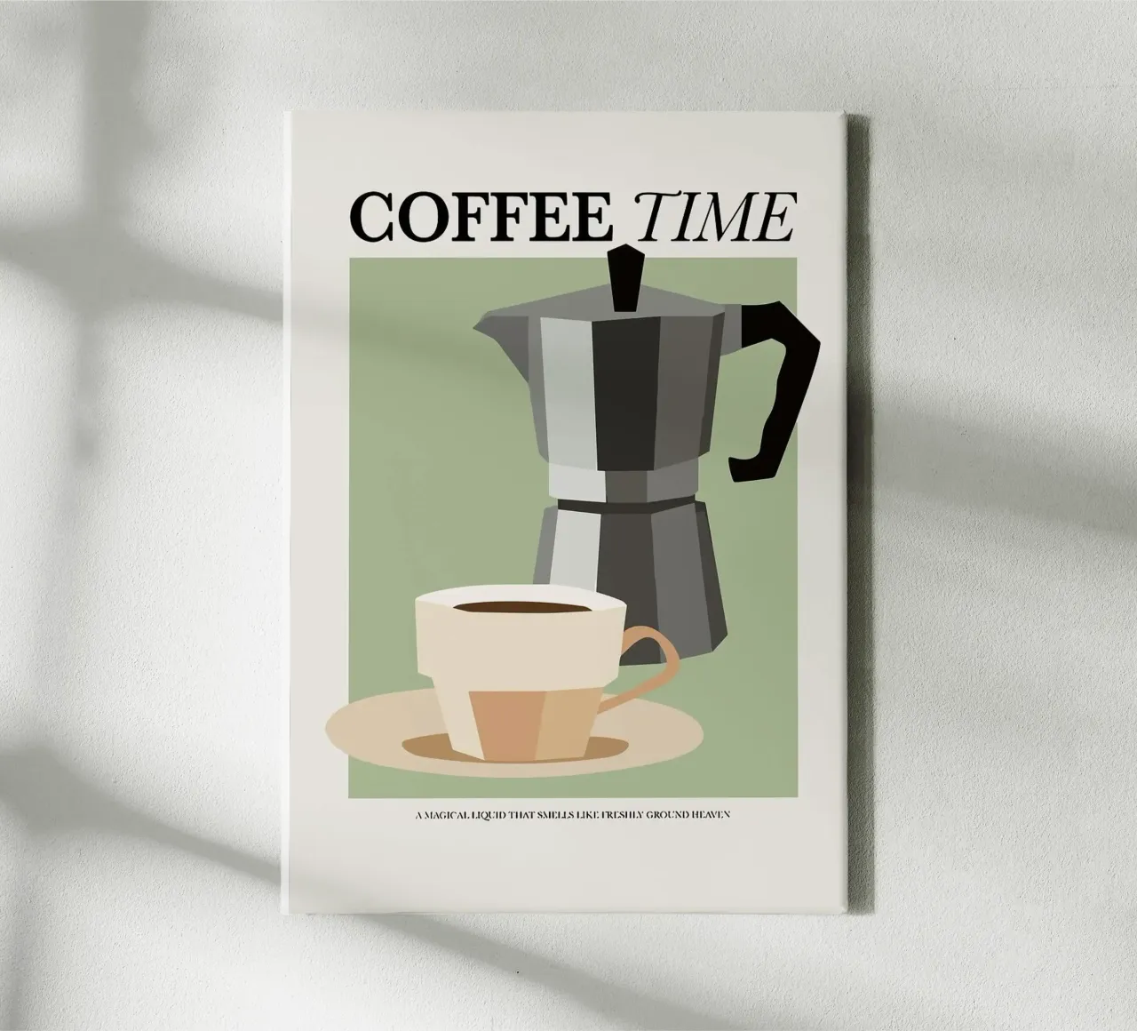 coffee cup canvas by John C Labut
