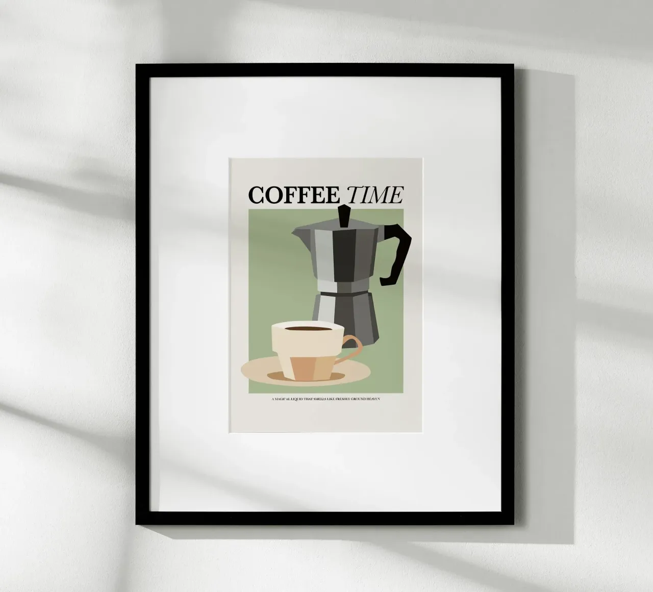 coffee cup poster by John C Labut