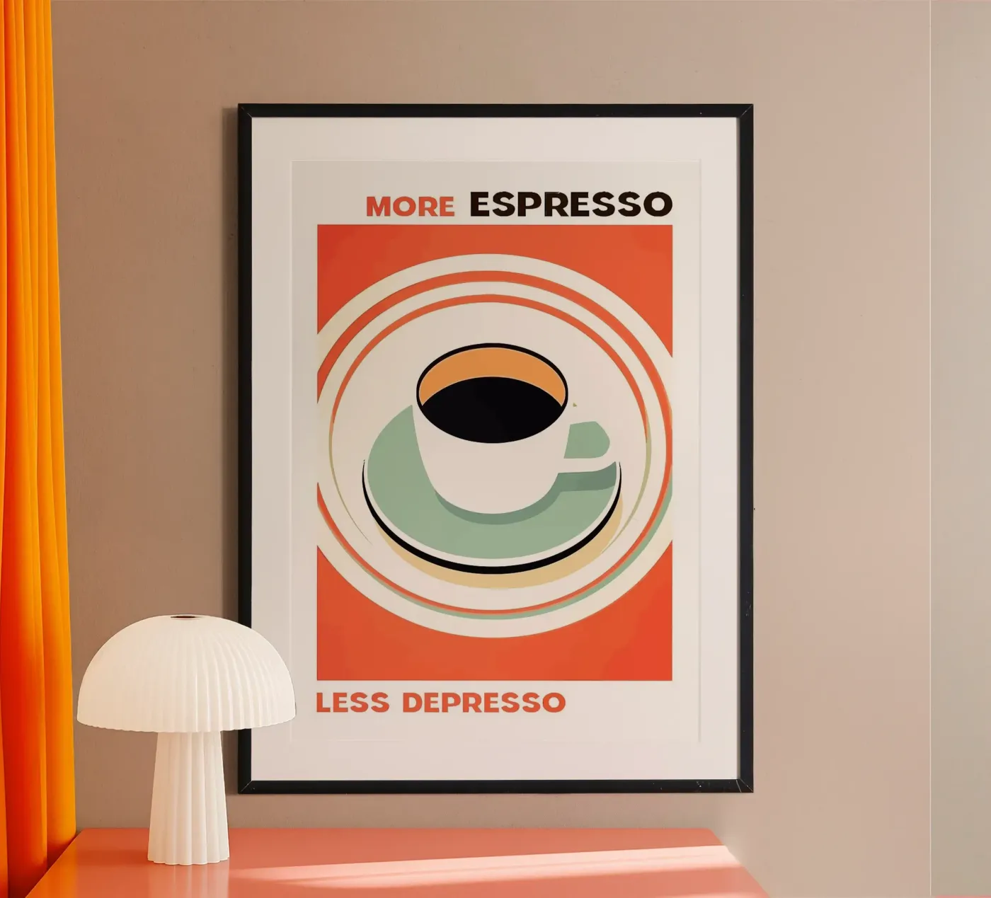 koffie espresso poster van John C Labut