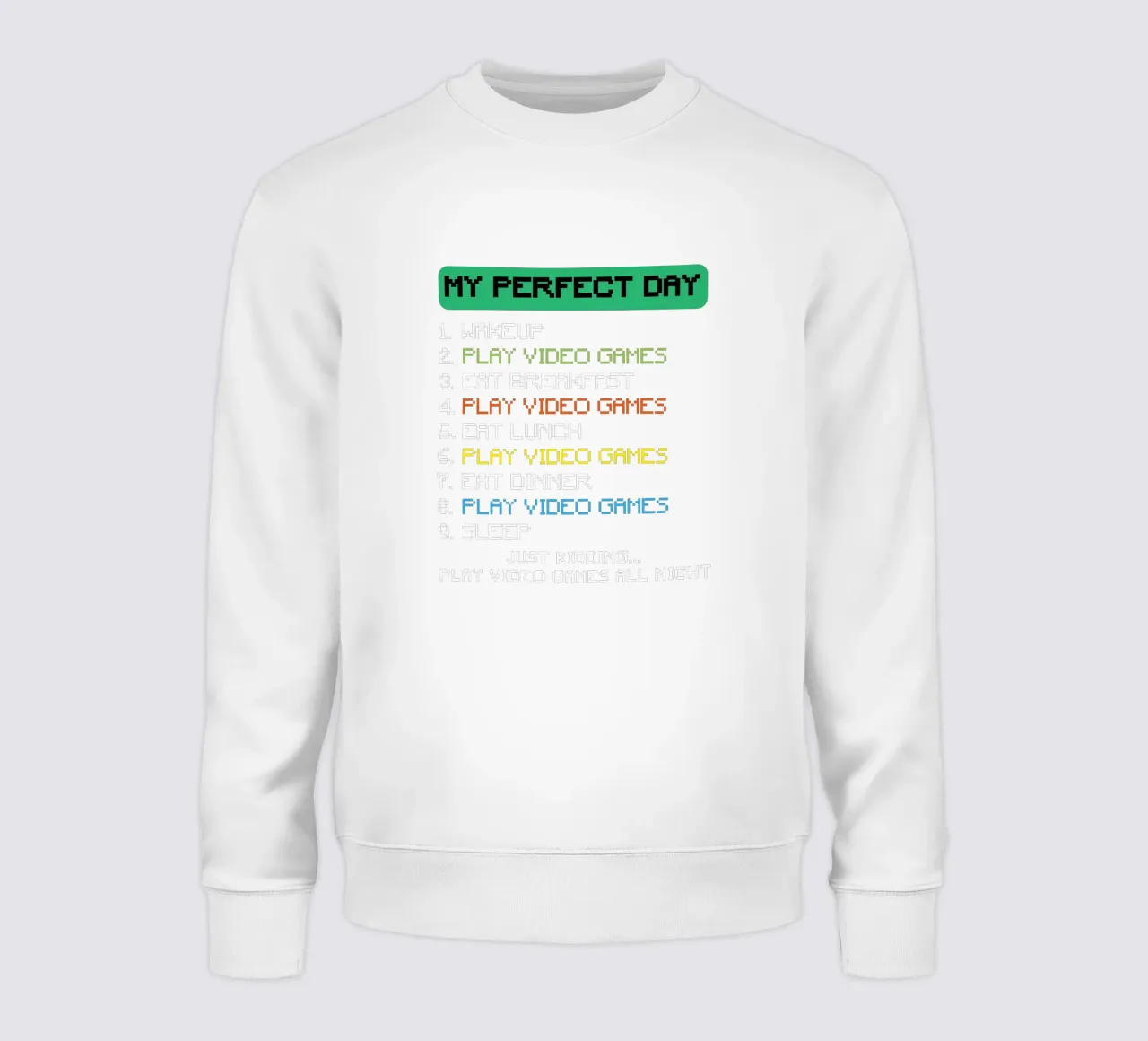 Daily schedule sweatshirt by edsonramosart