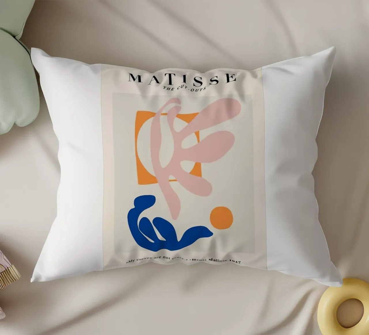 pezzi di forme astratte di matisse cuscino da sazkia art