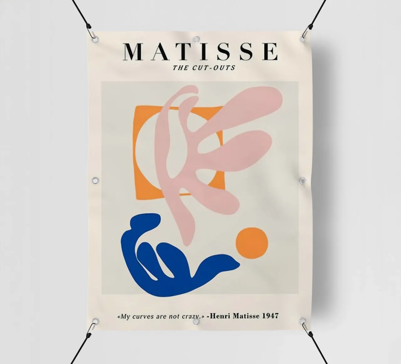 pezzi di forme astratte di matisse telo in pvc da sazkia art