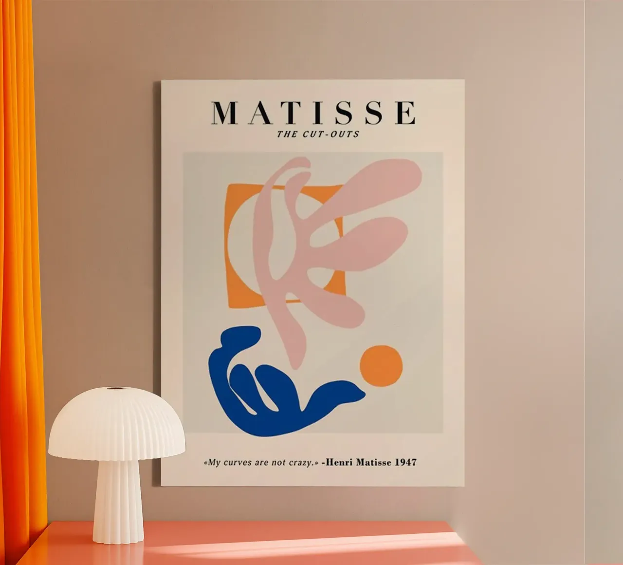 matisse-abstract shapes pieces canvas by sazkia art