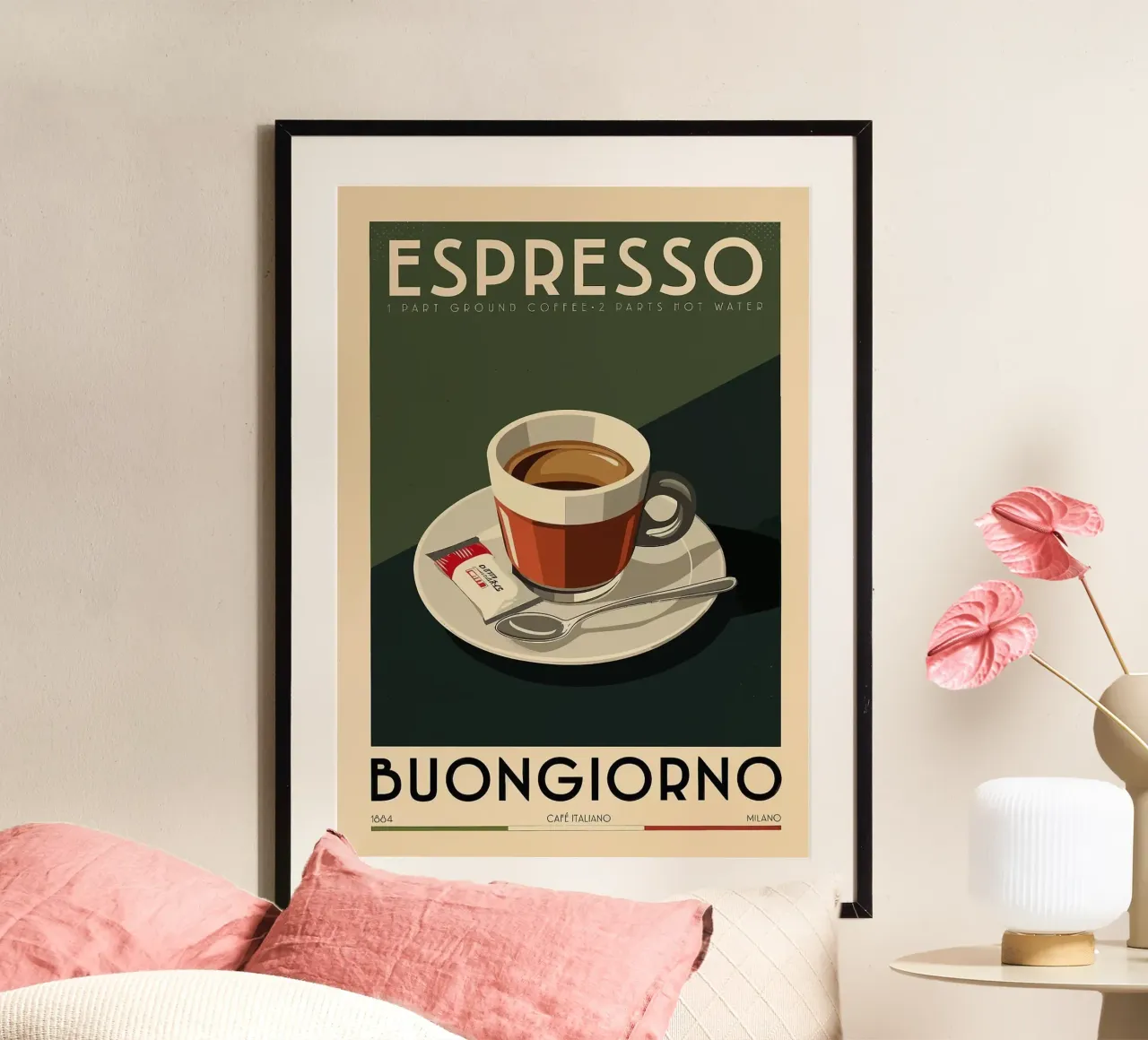 espresso coffee poster da John C Labut