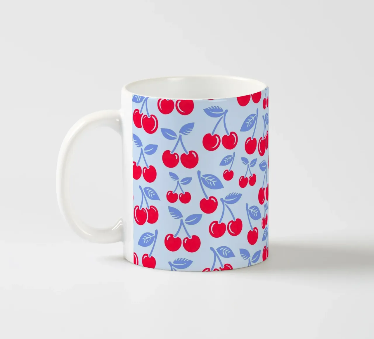 Ciliegie azzurro tazza in ceramica da SilverPegasus
