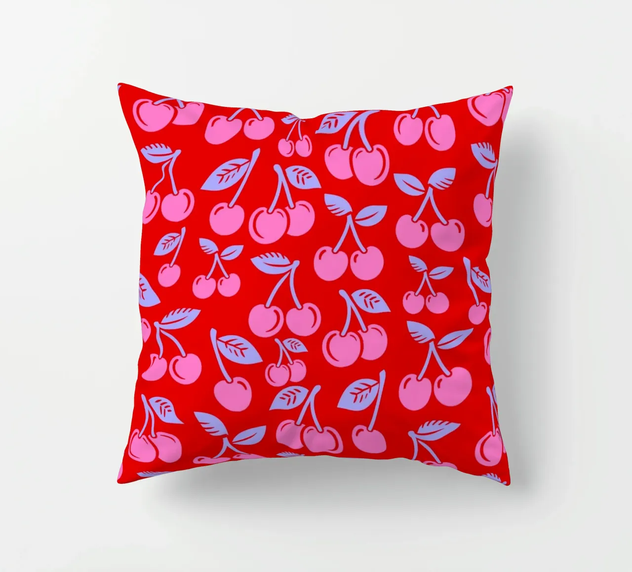 Ciliegie Rosso Blu e Rosa cuscino da SilverPegasus